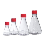 500ml triangular cell culture flask, sealing cap, PC, with baffle
