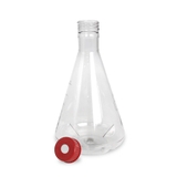 (17512) Triangular cell culture flask, breathable cap, PC, with baffle