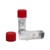 0.5ml boxed 2D cryovial, four sizes