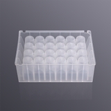 8.0ml 24-well V-bottom transparent deep-well plate, sterile