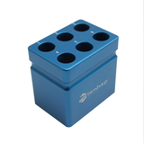 Hộp giữ lạnh ống 15ml, kim loại, 6 vị trí, hãng Biosharp