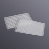 96-well deep well plate with silicone cover, square well, cross type
