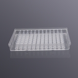 96-well 100ul skirted PCR plate, H1 cut corner, transparent frame, transparent tube