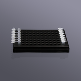 Giá đỡ ống PCR 0,2mL, cho 96 ống, màu đen, tấm polypropylene, nắp polycarbonate