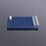 Giá đỡ ống PCR 0,2mL, cho 96 ống, màu xanh, tấm polypropylene, nắp polycarbonate
