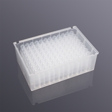 96-well square port V-bottom transparent deep well plate