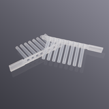 8-unit U-bottom magnetic rod cover with lock