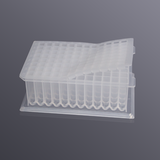 96-well deep well plate with silicone cover, square well, cross type