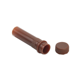 0.5ml Freezer/Sample Tube, brown, screw cap, sterile