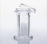 Bình nhuộm lam kính loại đứng, có rãnh, 5 vị trí 25x75mm, hãng Biosharp