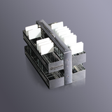 Bình nhuộm lam kính, 60 vị trí 25x75mm (Có giá đựng lam), hãng Biosharp