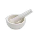 Cối chày sứ có mỏ (Ceramic Mortar),  phòng thí nghiệm