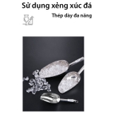 Muôi xúc đá, xẻng xúc đá inox không gỉ nhiều kích thước - HVL TEA