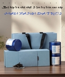 Bộ Hộp Trà Chữ Nhật 3 Lon Trụ Tròn – HVL TEA