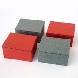 Bộ hộp trà giấy đựng quà trơn màu HVL TEA