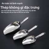 Muôi xúc đá, xẻng xúc đá inox không gỉ nhiều kích thước - HVL TEA