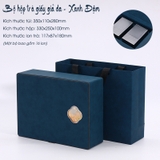 Bộ Hộp Trà Giấy Da Họa Tiết Cao Cấp