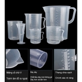 Cốc Đong, Ca Đong Định Lượng Có Nắp Đậy Pha Chế Bằng Nhựa Chia Vạch - HVL TEA
