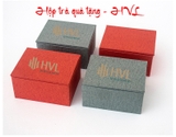 Bộ hộp trà giấy đựng quà trơn màu HVL TEA