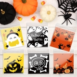 Túi đựng bánh kẹo, dán miệng, họa tiết Halloween
