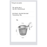 Giỏ vớt gia vị nhúng lẩu, nhúng mì thép không gỉ 304 tiện lợi - HVL TEA