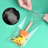 Bao bì đựng kẹo,200 Túi Bao Bì/ Túi OPP Mờ, Hàn Miệng