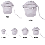 Lọc inox 304 hình trụ lưới có dây treo - HVL