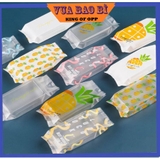 Túi đựng bánh kẹo hoạ tiết bánh dứa, hàn nhiệt