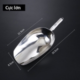 Muôi xúc đá, xẻng xúc đá inox không gỉ nhiều kích thước - HVL TEA