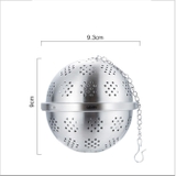 Lọc inox hình tròn cao cấp, có dây treo, nhiều kích thước, quả lọc - HVL TEA