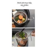 Giỏ vớt gia vị nhúng lẩu, nhúng mì thép không gỉ 304 tiện lợi - HVL TEA