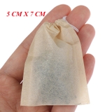 Túi lọc trà giấy màu gỗ, có dây rút, nhiều kích thước