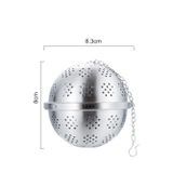 Lọc inox hình tròn cao cấp, có dây treo, nhiều kích thước, quả lọc - HVL TEA