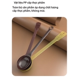Thìa đong nâu múc bột, múc sốt hoa quả - muỗng đong nâu định lượng 10/15 gram - HVL TEA