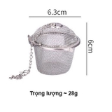 Lọc inox 304 hình trụ lưới có dây treo - HVL