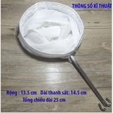 Vợt lọc trà vải, quai inox, nhiều kích thước, vợt lọc màu cà phê, HVL TEA