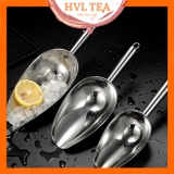 Muôi xúc đá, xẻng xúc đá inox không gỉ nhiều kích thước - HVL TEA