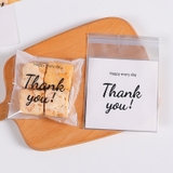 Túi đựng bánh kẹo, trà dán miệng, túi ziplock hoạ tiết Thank You - VUA BAO BÌ