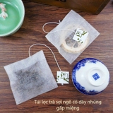 Túi lọc sợi ngô gấp miệng có dây nhúng - HVL