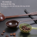 Thìa đong nâu múc bột, múc sốt hoa quả - muỗng đong nâu định lượng 10/15 gram - HVL TEA