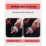 Chai bóp nước sốt thực phẩm, chai gia vị cà chua sốt, 3 màu trắng, đỏ vàng - HVL TEA