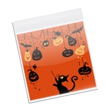 Túi đựng bánh kẹo, dán miệng, họa tiết Halloween