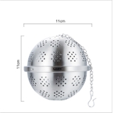 Lọc inox hình tròn cao cấp, có dây treo, nhiều kích thước, quả lọc - HVL TEA