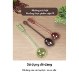 Thìa đong nâu múc bột, múc sốt hoa quả - muỗng đong nâu định lượng 10/15 gram - HVL TEA