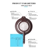 Vợt lọc trà vải, quai inox, nhiều kích thước, vợt lọc màu cà phê, HVL TEA