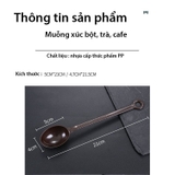 Thìa đong nâu múc bột, múc sốt hoa quả - muỗng đong nâu định lượng 10/15 gram - HVL TEA