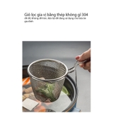 Giỏ vớt gia vị nhúng lẩu, nhúng mì thép không gỉ 304 tiện lợi - HVL TEA