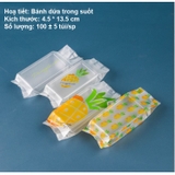 Túi đựng bánh kẹo hoạ tiết bánh dứa, hàn nhiệt