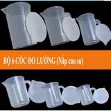 Cốc Đong, Ca Đong Định Lượng Có Nắp Đậy Pha Chế Bằng Nhựa Chia Vạch - HVL TEA