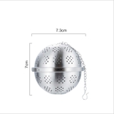 Lọc inox hình tròn cao cấp, có dây treo, nhiều kích thước, quả lọc - HVL TEA